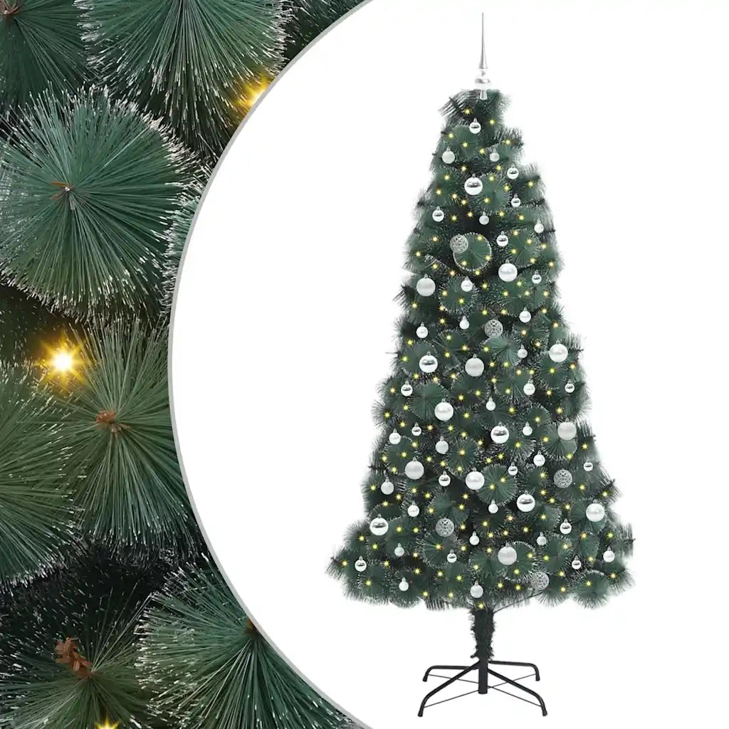 Albero di Natale artificiale pre-illuminato con set di palline 3396183