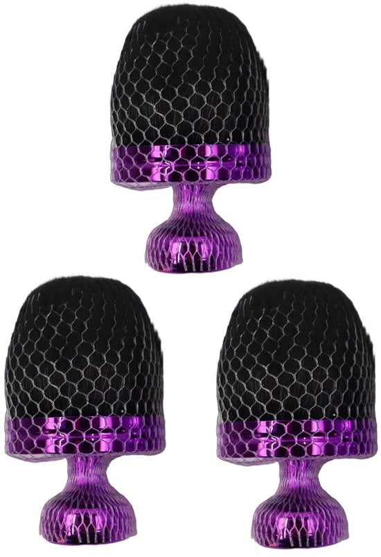 Set di pennelli 3 in 1 - Pennello kabuki grande - Applicatore ovale - Spazzola autoabbronzante - Materiale nylon morbido