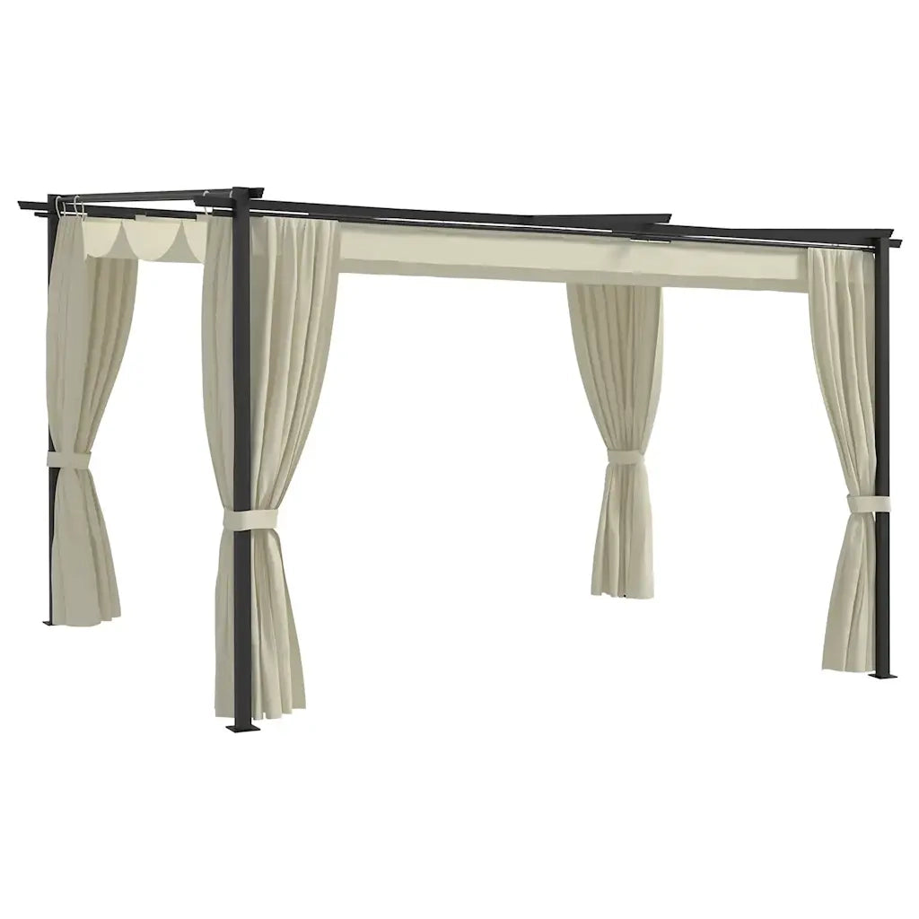 Gazebo 4x3 m Crema cod mxl 40258