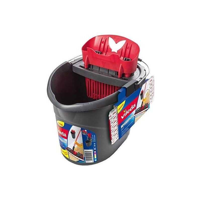 VILEDA SUPER MOCIO REVOLUTION SECCHIO STRIZZATORE E PANNO 2 IN 1