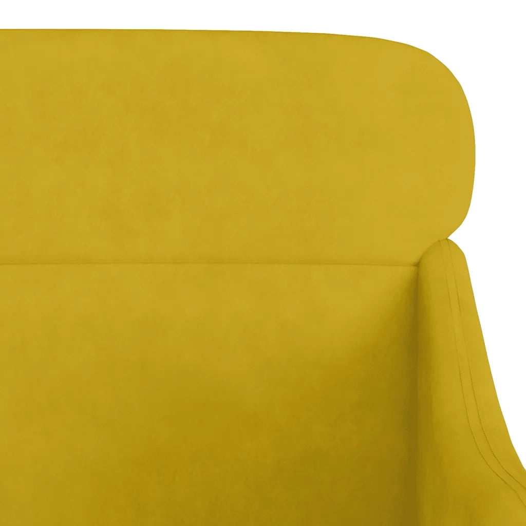 Poltrona Gialla 63x76x80 cm Velluto 351441