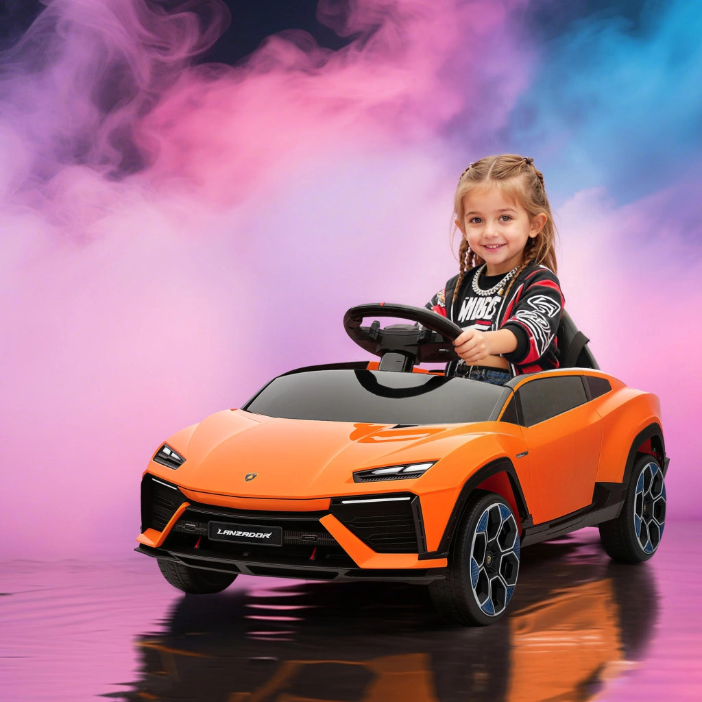 Macchina Elettrica Lamborghini ¨C Xylo ¨C Arancione con Telecomando 101.5x49x43 cm