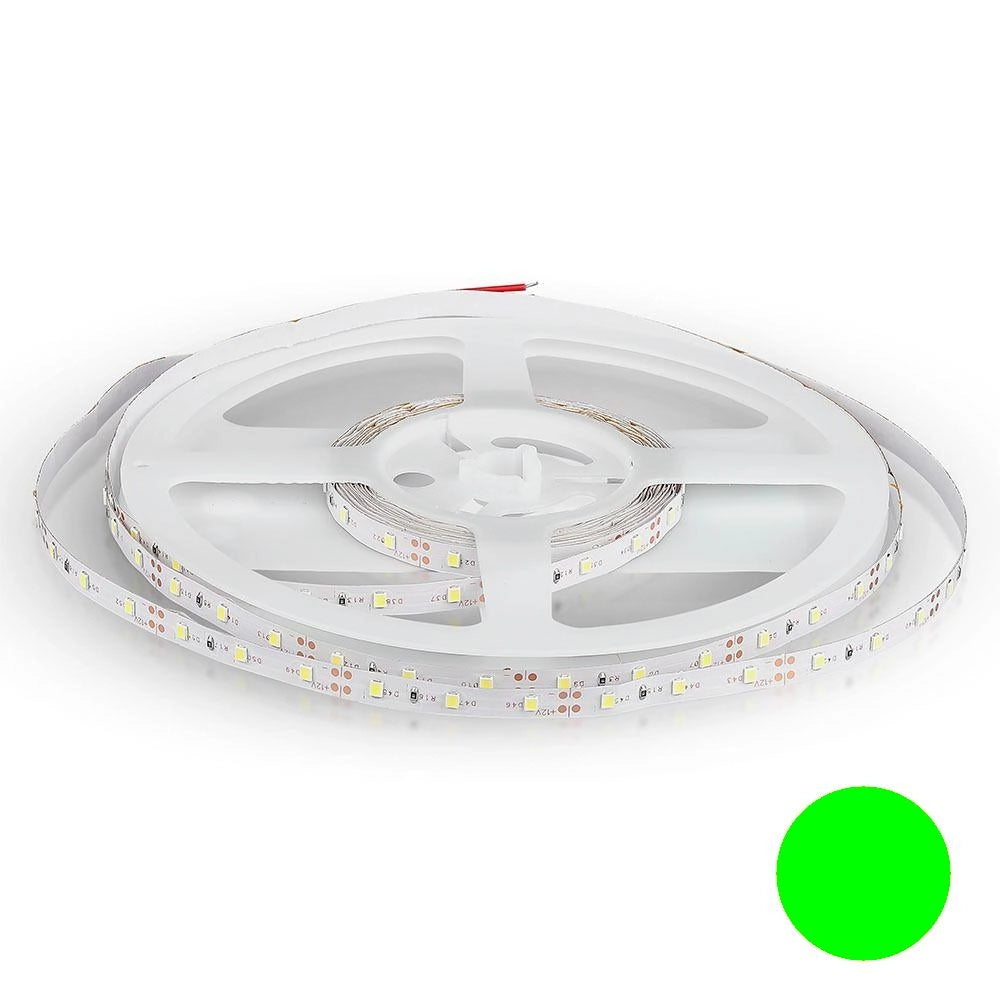 V-TAC striscia LED SMD3528 5m verde 12V 3,2W/m IP20