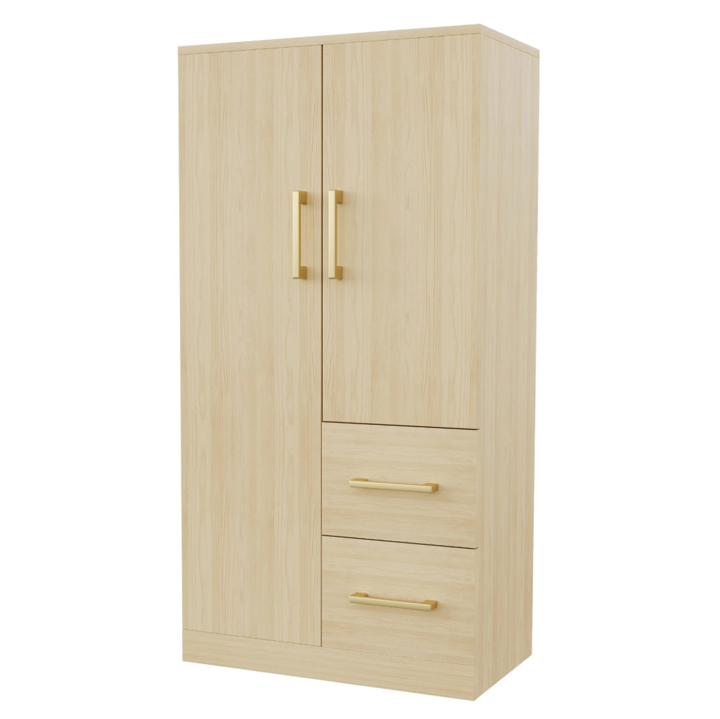 Armadio 2 ante con 2 cassetti 70x40x135 cm