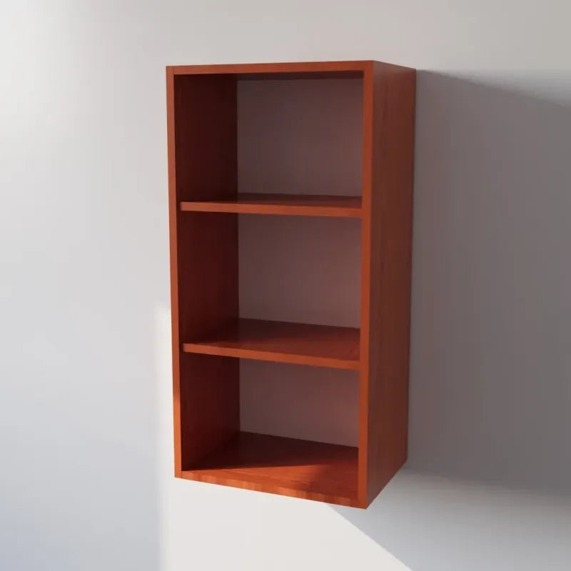 Pensile Cucina  in Legno Nobilitato Ciliegio Mobile Alto con 1 Anta, Pensile Componibile Moderno Made in Italy (H90XL40XP33cm)