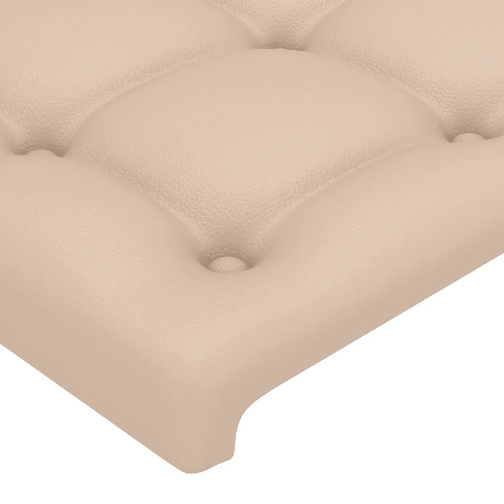 Letto matrimoniale | Letto per adulti | Giroletto con Testiera Cappuccino 140x190 cm in Similpelle