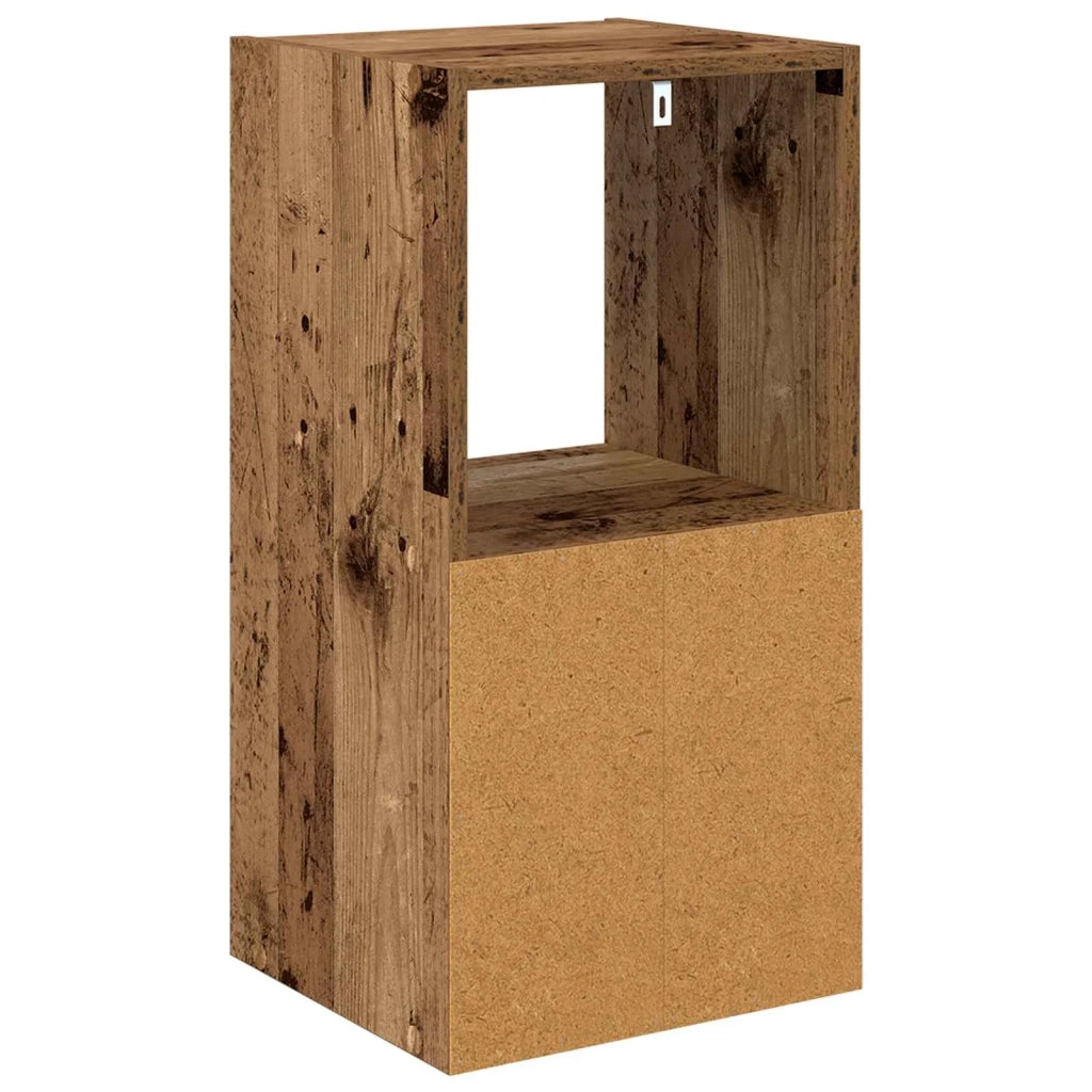 Comodino con cassetto 2 pcs Legno vecchio 35 x 32 x 68,5 cm 8000641