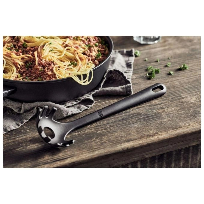 BALLARINI 75002-923-0 Avola Serving Pan Diametro 28 cm con Coperchio in Vetro Adatto Induzione Facile da Pulire colore Nero