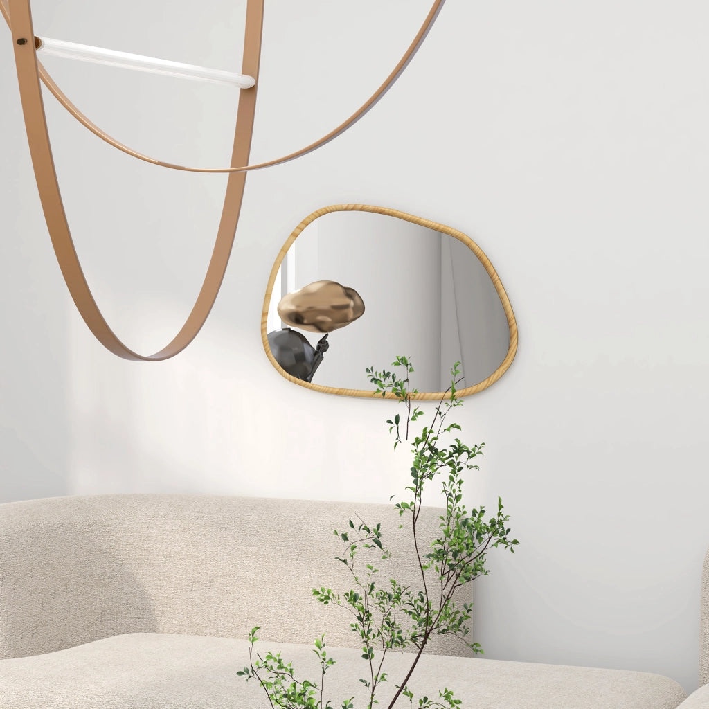 Specchio da parete in legno massello vintage ¨C Minimal ¨C 80x60 cm