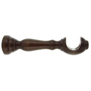 SUPPORTO LEGNO PER BASTONE NOCE SCURO 10 CM 2 PZ- 1,0 coppie