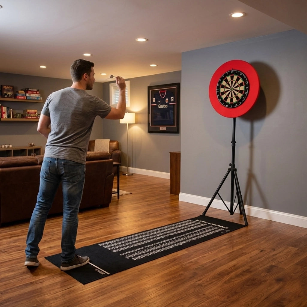 Set Bersaglio Freccette con Supporto Treppiede e Surround Bristle per Casa