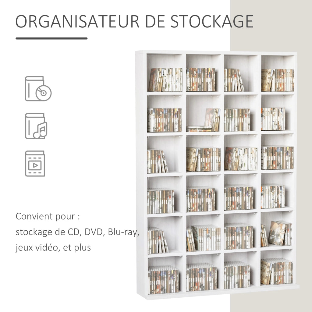 Libreria in legno con ripiani regolabili ¨C Minimal ¨C 89x130,5 cm, bianco