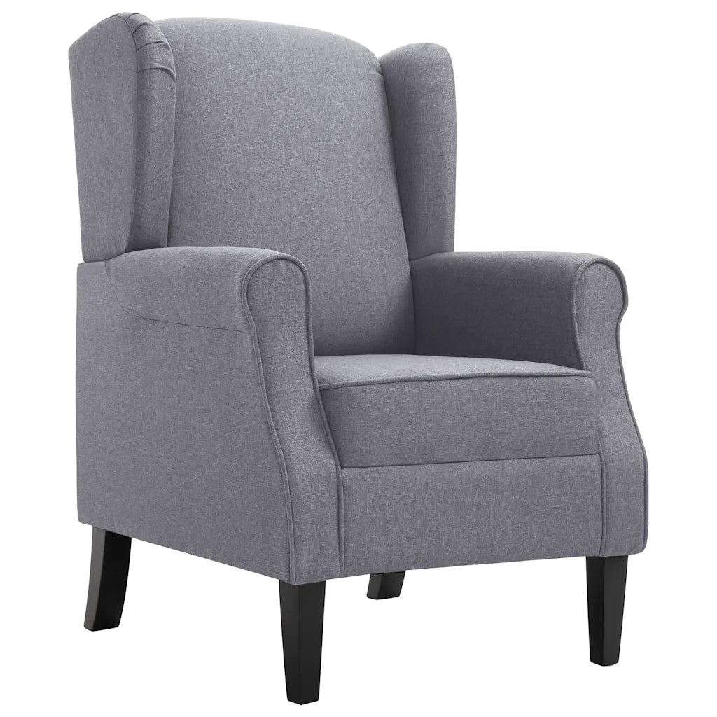 Poltrona Grigio Scuro in Tessuto 248616