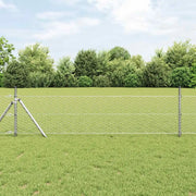 Recinzione Esagonale Argento 0,8 x 10 m Acciaio zincato 42005639