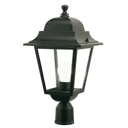 Lampada Testa Palo da Giardino E27 60W in Alluminio Sovil Nero
