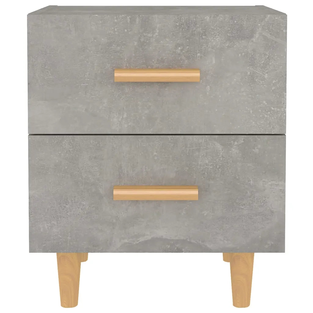 Comodino Grigio Cemento 40x35x47,5 cm 811978