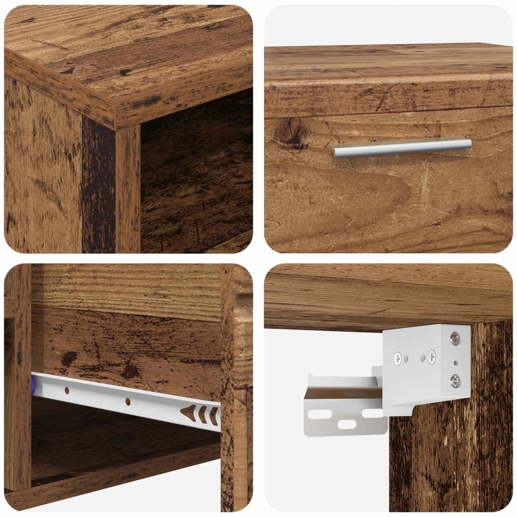 Armadio in Legno con cassetto Legno vecchio 100,5 x 39 x 30 cm CFW1941051