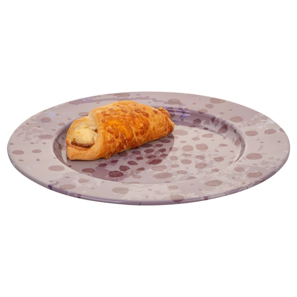 Placca in metallo viola d33x1,5h