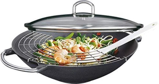 Wok 36 cm - Wok con coperchio - Wok inductive