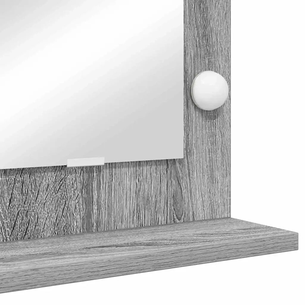 Specchio da Vanit¨¤ Rettangolare Grigio Sonoma 100 x 45 x 18 cm
