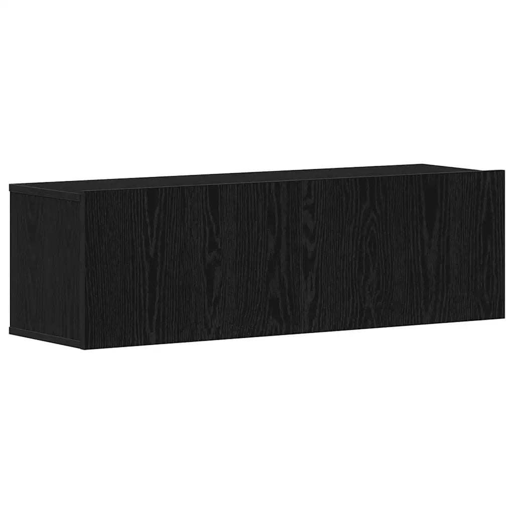 Mobile TV Rovere Nero 100 x 30 x 30 cm Legno multistrato 862487