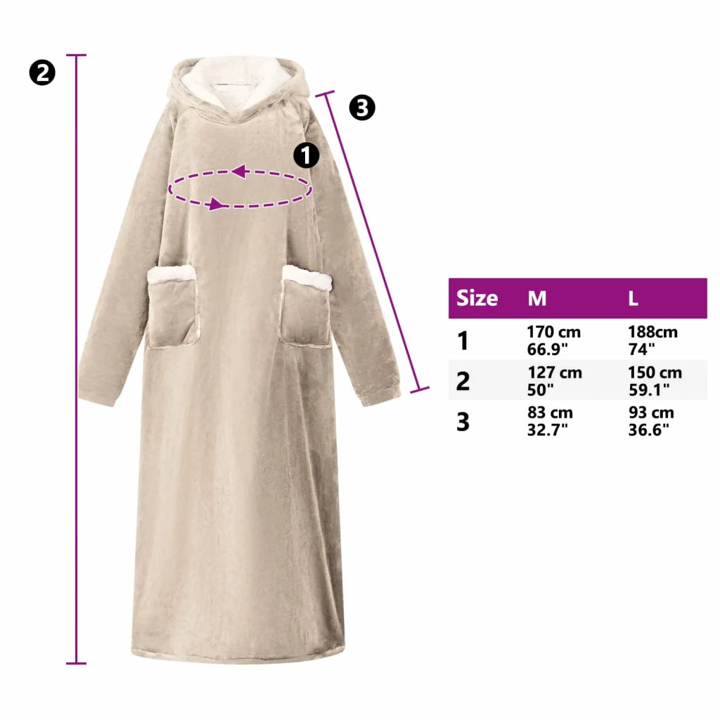 Felpa coperta Beige L Pile e Flanella CFW1992209