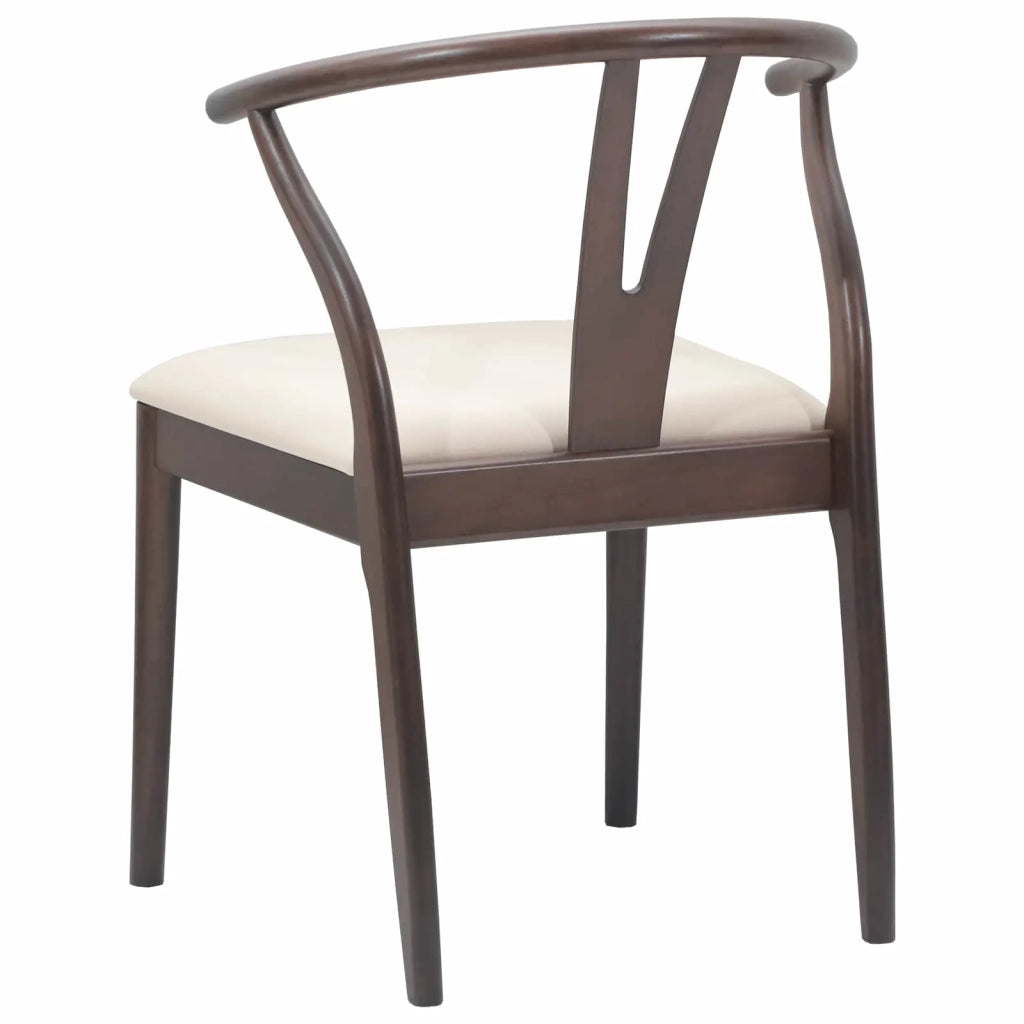Sedia da pranzo 2 pcs Marrone chiaro e chiaro