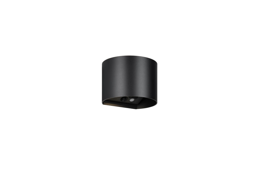 Applique esterna LED 1W nera semicircolare PIR GENIE RL
