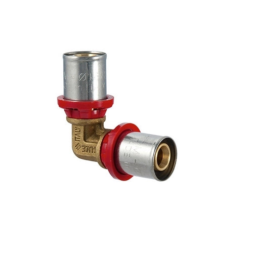 RACCORDO CURVO DOPPIO A PRESSARE PER MULTISTRATO- Diam. 50 x 50- TDMB- pezzi 1