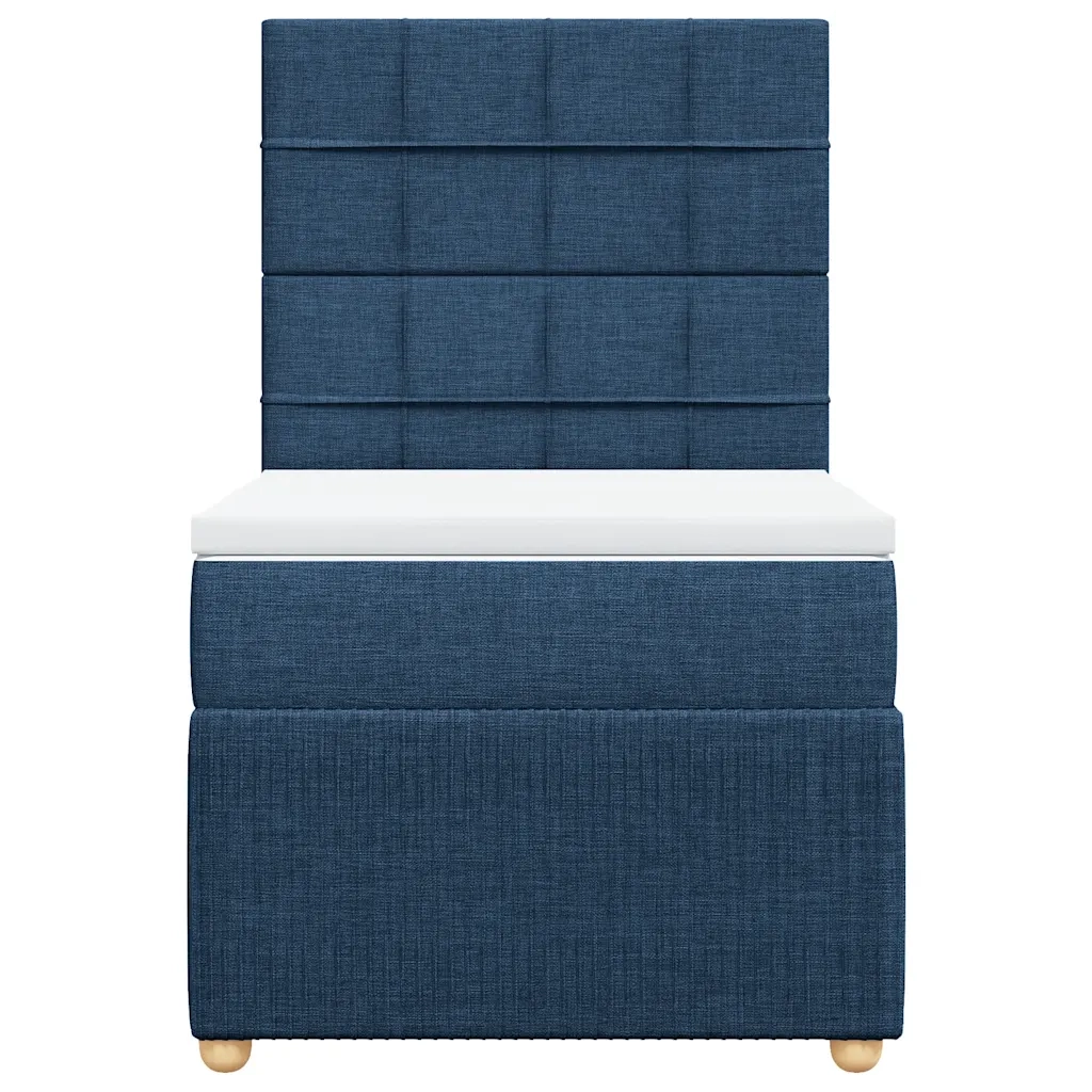 Giroletto a Molle con Materasso Blu 90x190 cm in Tessuto 3291917