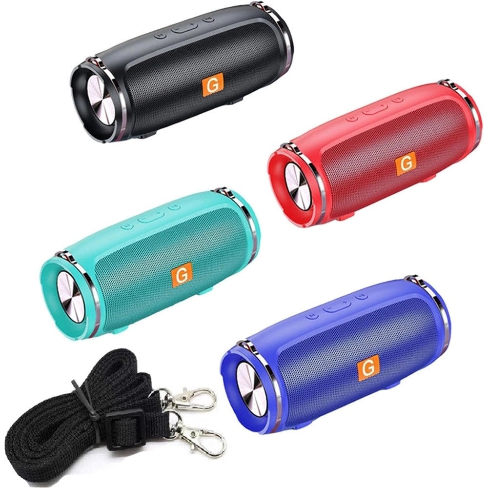Trade Shop - Altoparlante Bluetooth Portatile Wireless Con Cinghia Radio Suono Hifi A 360° Usb -