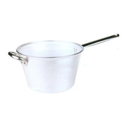 Agnelli ALMR65B22 Alluminio 5 Paiolo per Polenta in Alluminio 5 mm con Manico e Maniglia in Acciaio Inox adatto per Piani Cottura Gas Elettrici e Radianti colore Argento