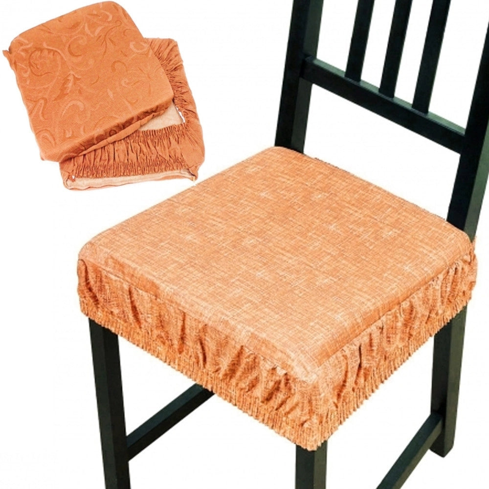 Trade Shop - Set 6 Coprisedia Cuscini Con Elastico Cuscino Per Sedie Imbottito Sfoderabile -
