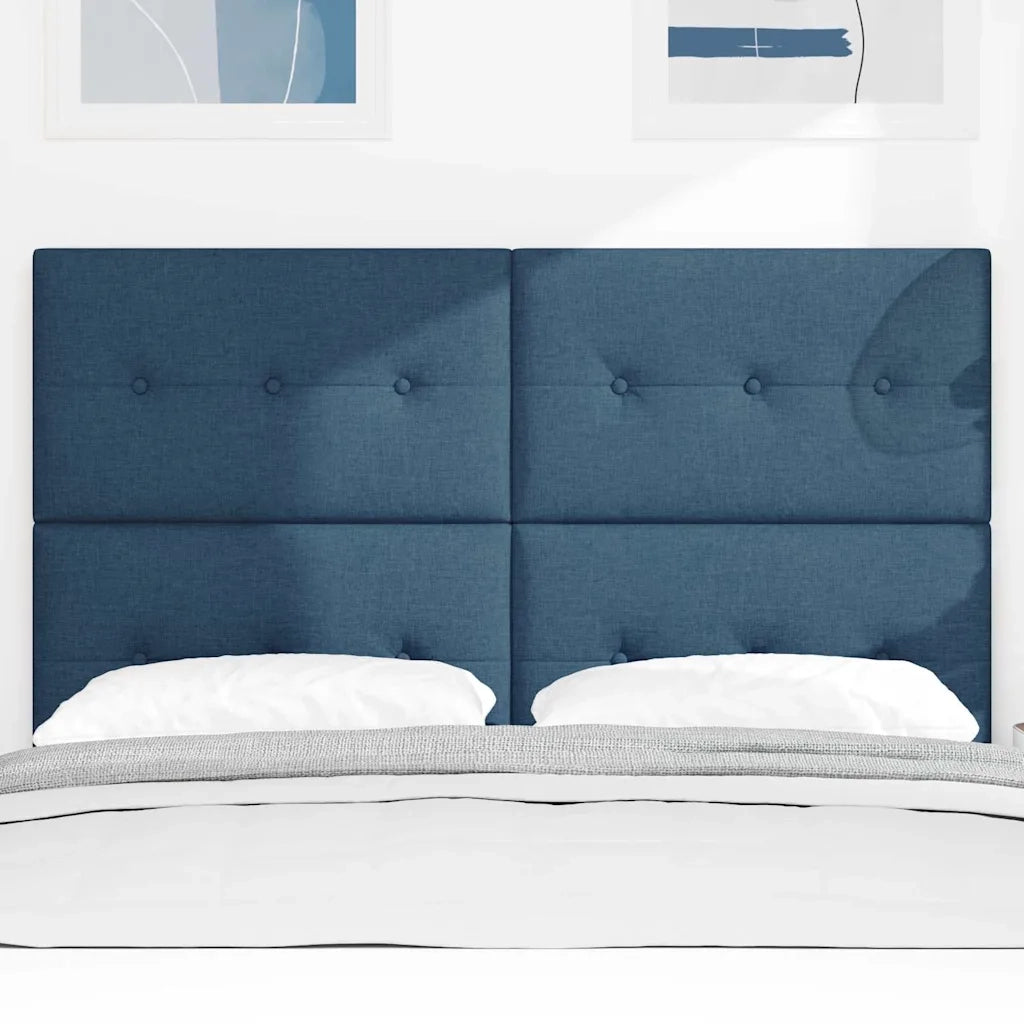 Testiera LED con strisce LED con testiera Blu 160 cm Tessuto 3338442