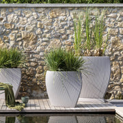 Vaso Veca Eclipse 72 cm – Design moderno per interno ed esterno Colore: Bianco