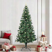 Albero di Natale artificiale con luci integrate Verde 240 cm 3396792
