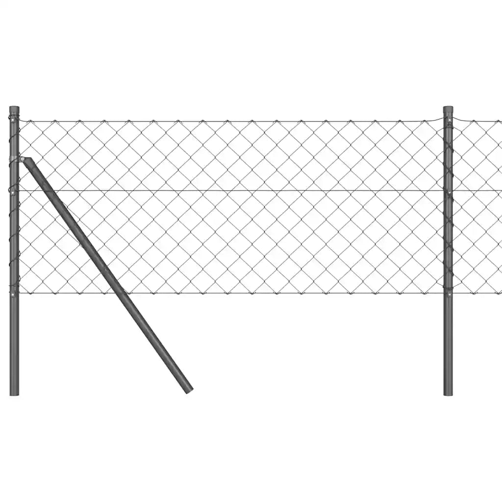 Palo della recinzione Grigio 25 x 0,8 m (maglia 60 x 60 mm)