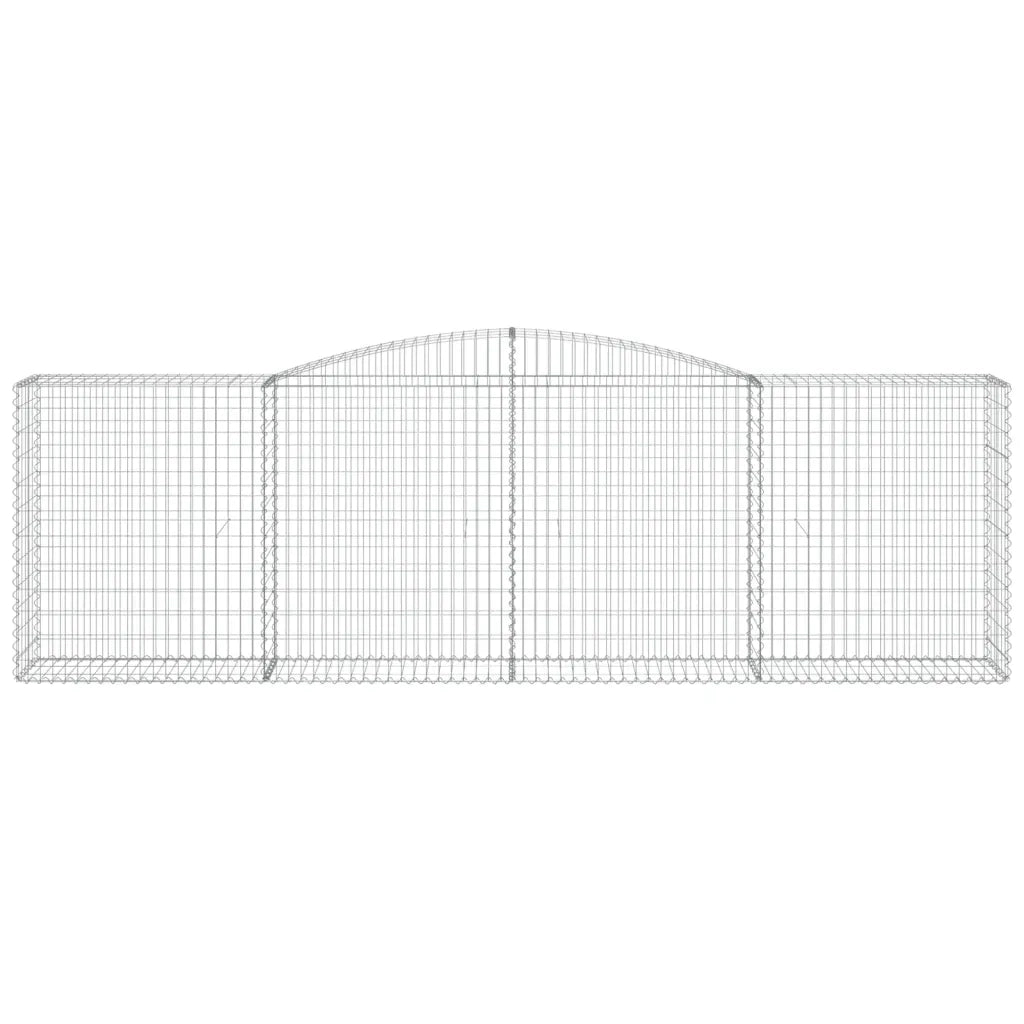 Cesti Gabbioni ad Arco 9 pz 400x50x120/140 cm Ferro Zincato 3147016