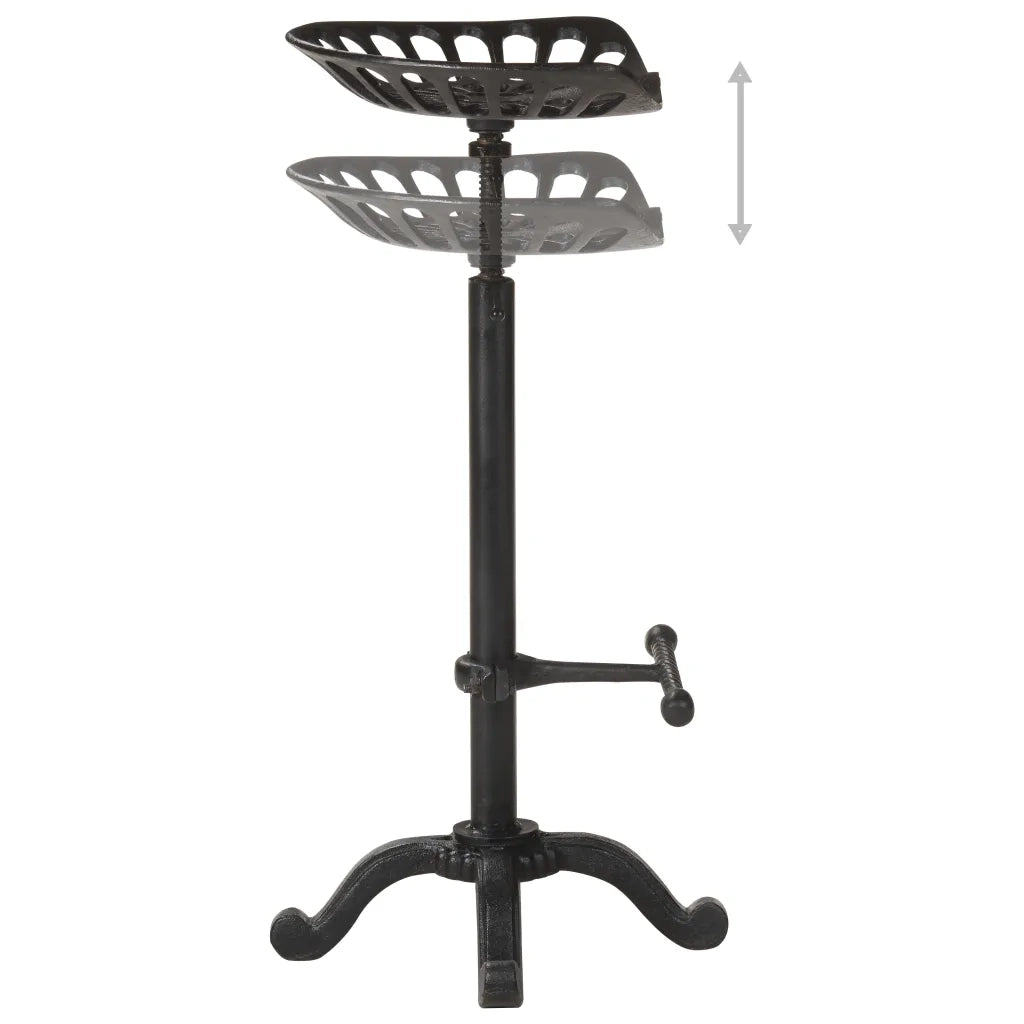 Sgabello da Bar Nero in Ghisa 321044