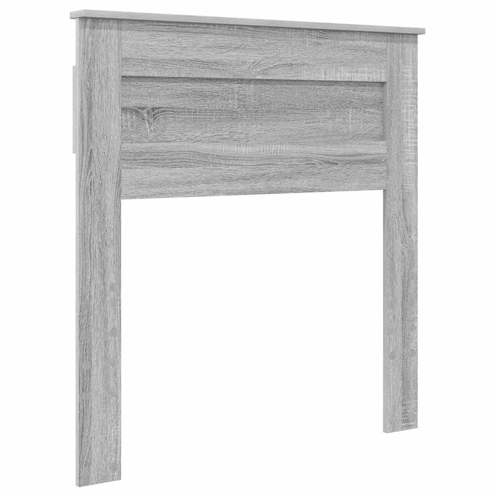 Struttura del letto Grigio Sonoma e Argento 75 x 190 cm 3410047