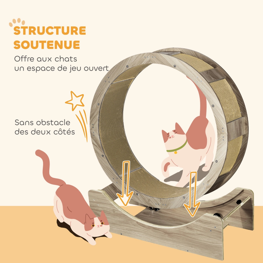 Ruota per Gatto ¨C Minimal ¨C Marrone 91 cm