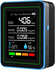 Misuratore di Fino Particolato - Metro di Qualità dell'Aria per Interni - Metro CO2 - Monitor
