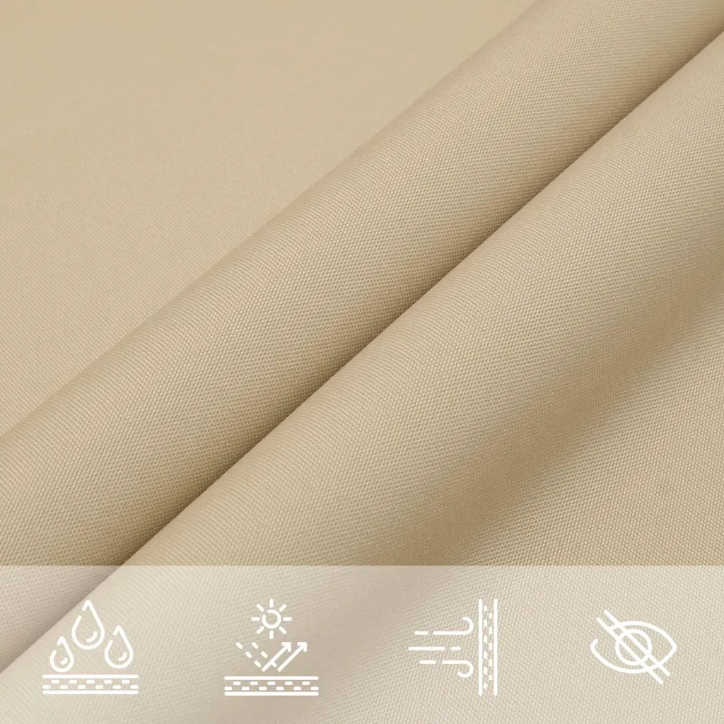 Parasole a Vela Oxford Rettangolare 4x5 m Beige 135161