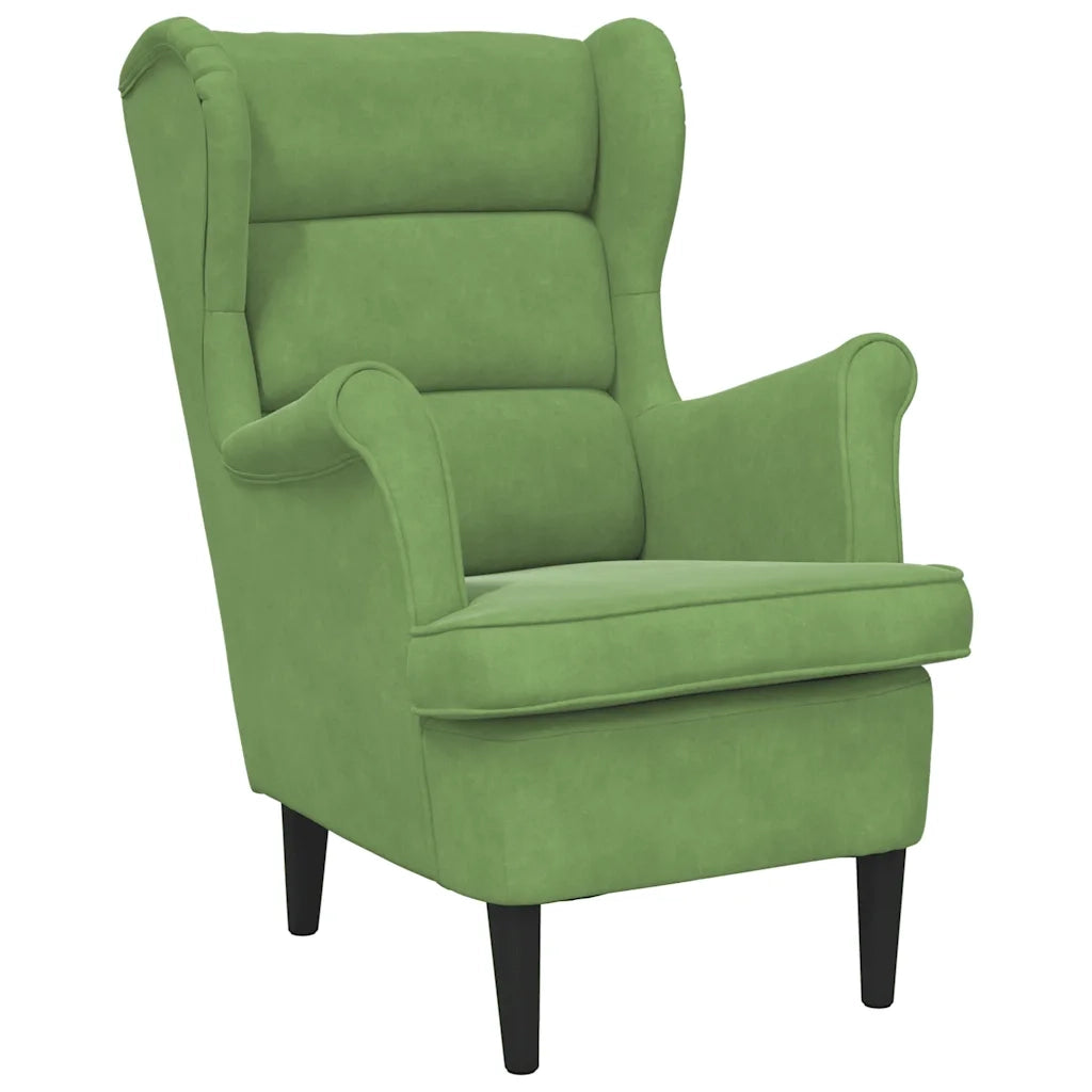Poltrona Verde Chiaro in Velluto 324062