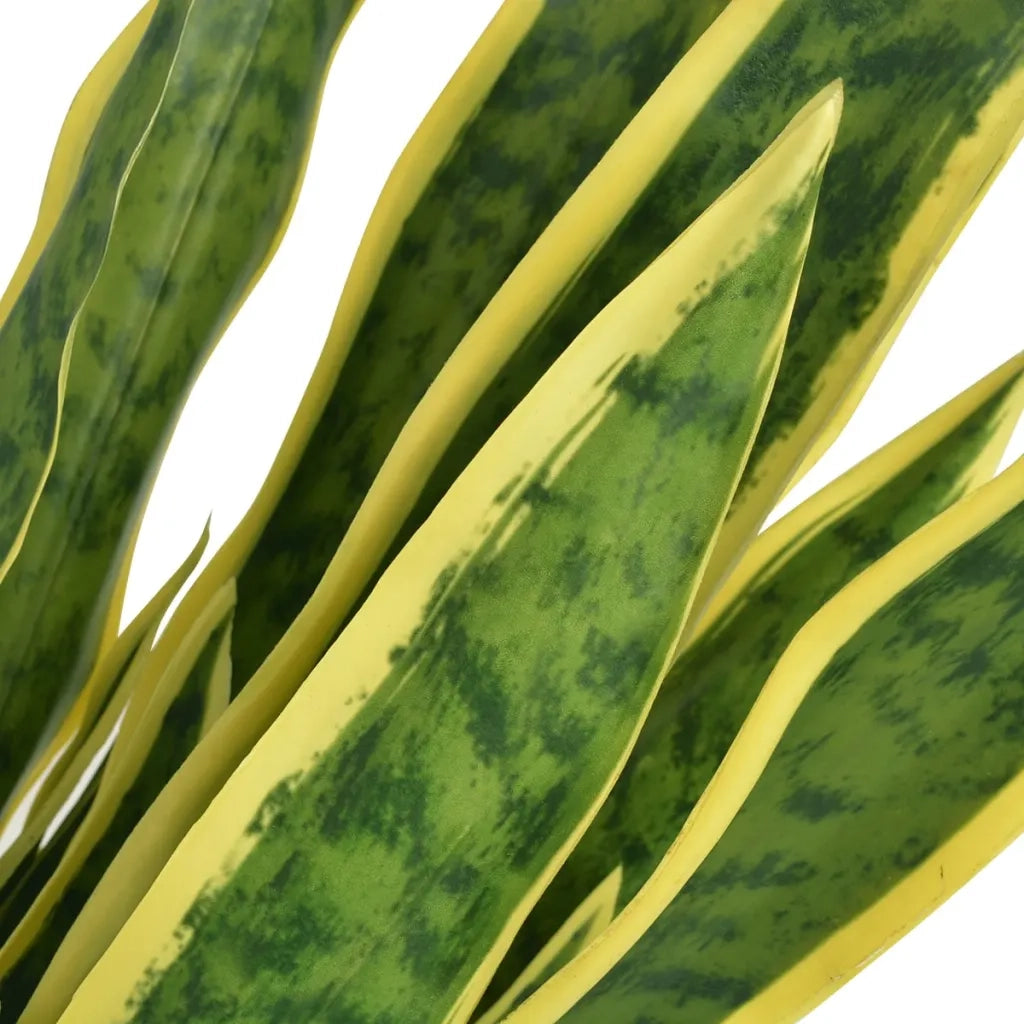 Sansevieria Pianta Artificiale con Vaso-Piante Decorative 90 cm Verde