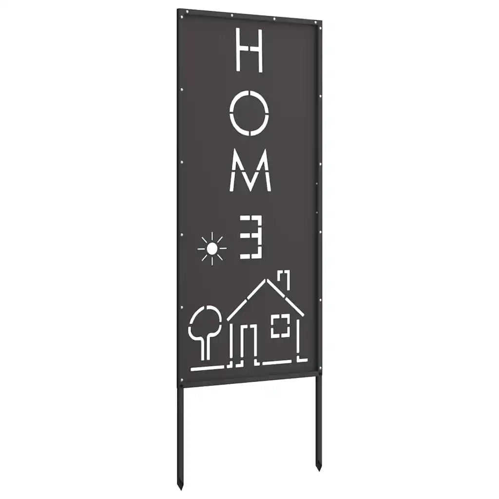 Schermo per privacy in giardino Traforo Nero 50 x 140 cm 876336
