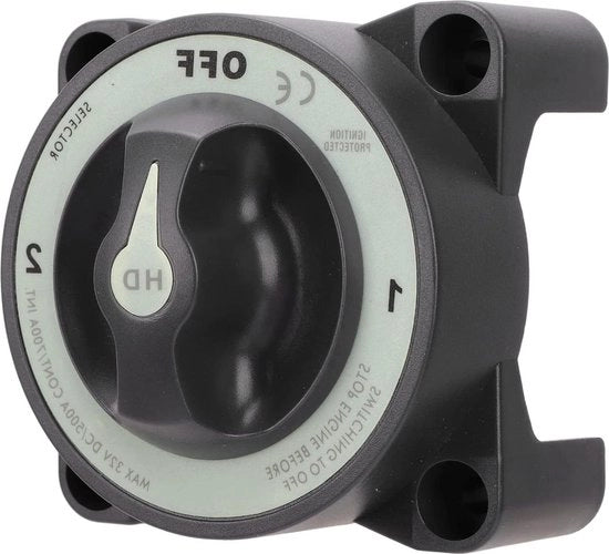 Scollega 3 Posizioni per Batterie per Barche da Camper - Impermeabile - Protezione Antincenti - Utilizzo Intenso - 500A - Accessori per Barche.