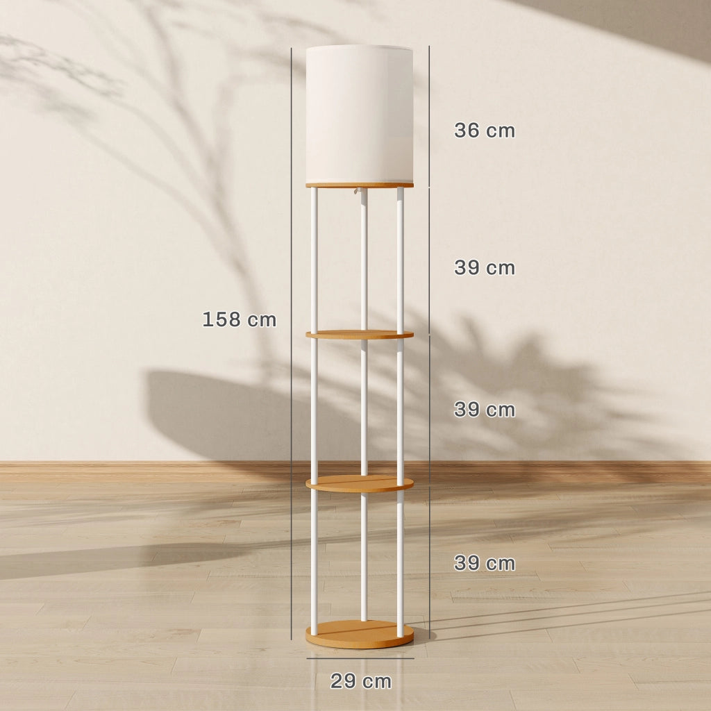 Libreria Scaffale Multiuso con Ripiani ¨C Minimal ¨C Legno Naturale