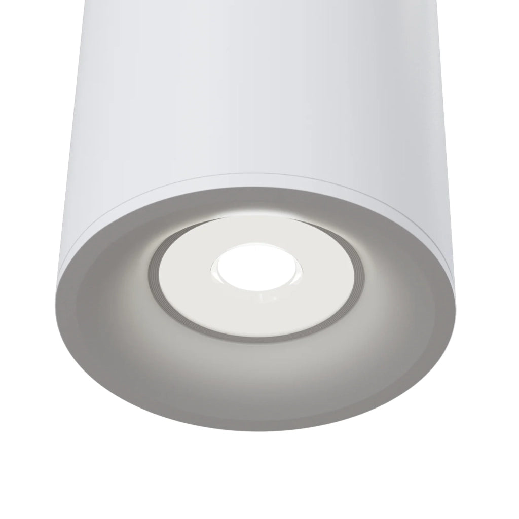 Maytoni Lampada da soffitto Slim 1 luce GU10 bianco alluminio