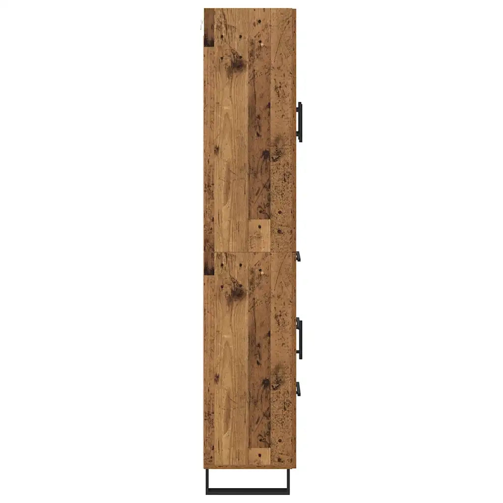 Credenza | Madia | Buffet da pranzo | Armadio da pranzo Legno vecchio 69,5 x 34 x 180 cm Legno multistrato